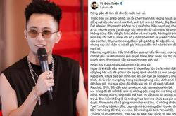 Rhymastic công khai xin lỗi vì 'giận quá mất khôn', lỡ miệng 'cà khịa' King Of Rap