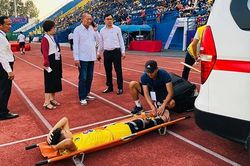 Cầu thủ SLNA chấn thương nặng