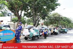 Thành phố Hà Tĩnh khẩn trương vệ sinh môi trường, thu gom rác thải trước khi bão số 8 đổ bộ