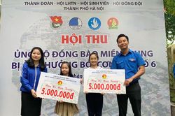 Tuổi trẻ Thủ đô quyên góp gần 3,6 tỷ đồng ủng hộ đồng bào miền Trung