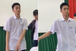 Gương mặt không cảm xúc của nam sinh khi tập văn nghệ khiến cư dân mạng thích thú
