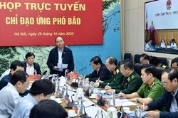 Huy động trực thăng, xe tăng ứng phó bão số 9 nếu cần thiết