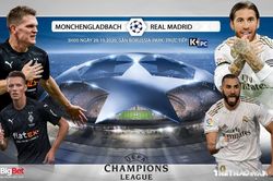 Soi kèo nhà cái M.Gladbach vs Real Madrid. Vòng bảng Cúp C1. Trực tiếp K+ PC