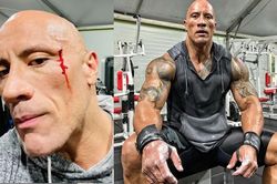 The Rock bị thương vì tập thể hình với xích nặng 23kg