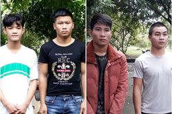 Bắt giữ 4 thanh niên gây ra 33 vụ trộm và cướp tài sản