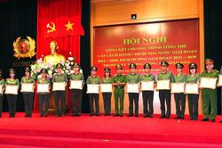 96,45% người dân, tổ chức hài lòng với sự phục vụ của lực lượng Công an