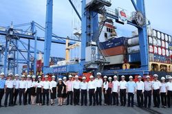 TAND cấp cao tại TP HCM thăm, làm việc tại Tổng Công ty Tân Cảng Sài Gòn