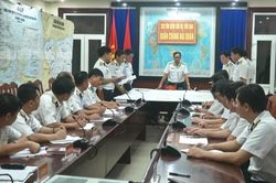 Quân chủng Hải quân thành lập Sở Chỉ huy cứu hộ, cứu nạn 3 tàu cá Bình Định