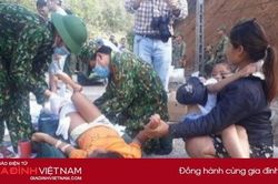 Bé gái sống sót trong vụ sạt lở Trà Leng – Quảng Nam khóc thảm vì vết thương nặng