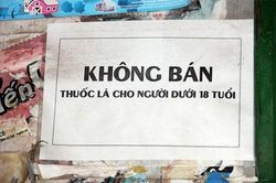 Bán thuốc lá cho người dưới 18 tuổi sẽ bị phạt bao nhiêu?
