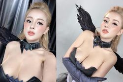 Tung bộ ảnh 'nhức mắt' đón Halloween, Ngân 98 bị cư dân mạng bình luận khiếm nhã