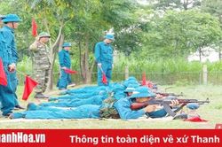 Ban CHQS huyện Nga Sơn: Huấn luyện tốt, nâng cao sức mạnh chiến đấu