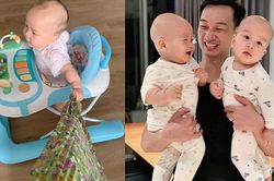 'Lịm tim' ngắm loạt ảnh cặp song sinh nhà MC Thành Trung