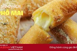 Làm sandwich cuộn phô mai mozzarella cho ngày cuối tuần se lạnh
