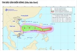 Siêu bão Goni có thể 'càn quét' các tỉnh từ Thanh Hóa đến Khánh Hòa