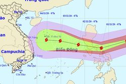 Siêu bão Goni cấp 17 đang hướng vào Biển Đông