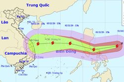 Siêu bão Goni đang giật trên cấp 17, sẽ giảm cấp khi đi vào Biển Đông