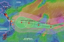Siêu bão Goni giật cấp 13 khi vào Biển Đông