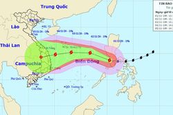 Bão Goni vào Biển Đông trong 24 giờ tới