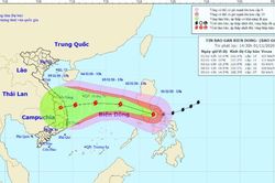 Siêu bão Goni giảm cường độ khi tiến vào biển Đông