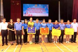 Giải bóng chuyền hơi đoàn viên, công nhân viên chức lao động tỉnh năm 2020