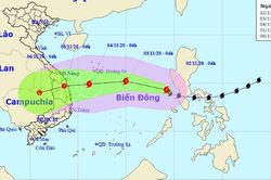 Tin bão khẩn cấp cơn bão số 10 trên Biển Đông