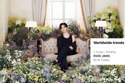 Khoe vai trong căn phòng ngập hoa, Jimin BTS leo 'top trending' Twitter thế giới