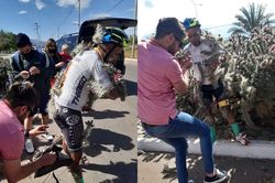 Người đàn ông 'Khóc dở, mếu dở' vì lao trúng bụi xương rồng