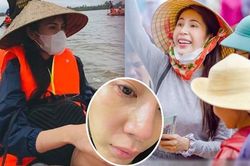 Thủy Tiên đăng ảnh khóc mắt sưng húp hậu ồn ào từ thiện