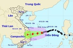 Tin bão khẩn cấp: Bão số 10 sẽ gây mưa lớn ở miền Trung