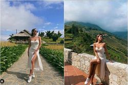 Khoe ảnh nghỉ dưỡng Sa Pa, rich kid Tiên Nguyễn sống ảo 'cháy máy'