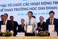 Dự án dài hạn đầu tiên về thể thao trường học trên quy mô toàn quốc