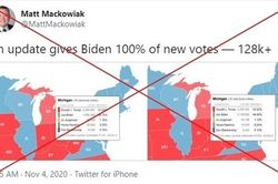 Số phiếu bầu cho ông Biden tăng vọt ở bang Michigan do lỗi đánh máy?