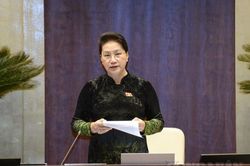 Chủ tịch Quốc hội 'nhắc' Bộ trưởng Nguyễn Xuân Cường trả lời thẳng vào câu hỏi của đại biểu