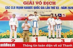 Thanh Hóa giành 7 huy chương tại Giải vô địch các CLB mạnh Karate quốc gia