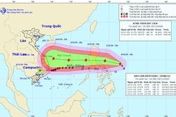 Bão số 12 suy yếu thành áp thấp nhiệt đới, bão Vamco chuẩn bị vào Biển Đông