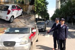 Ô tô không gửi vào bãi, nhóm bảo vệ chung cư dùng sơn xịt hàng loạt xe của cư dân ở Hà Đông