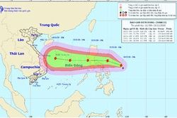 Lại xuất hiện cơn bão mới giật cấp 10 gần biển Đông