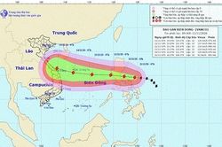 Bão Vamco khả năng mạnh thêm, giật cấp 14 - 15