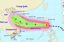 Bão Vamco liên tục giật cấp 15, đi vào Biển Đông trong 24 giờ tới