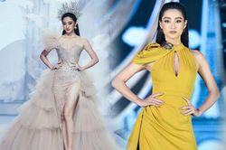 Vòng 1 'ăn đứt' đàn chị, Hoa hậu 2K còn là nàng thơ của NTK Việt nhờ đôi chân 1,22m