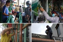 Bão 13 tăng cấp, người Đà Nẵng đổ xô đi mua đồ chằng chống nhà cửa
