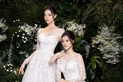 Lương Thùy Linh, Kiều Loan diện áo cưới đẹp ngất ngây, fan 'lịm tim' vì nhan sắc rạng ngời
