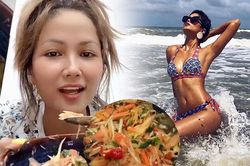 H'Hen Niê ăn uống thả phanh mà dáng vẫn đẹp, da vẫn láng mịn
