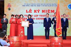 Trường Trung học cơ sở Ngô Sĩ Liên (quận Hoàn Kiếm) kỷ niệm 100 năm thành lập