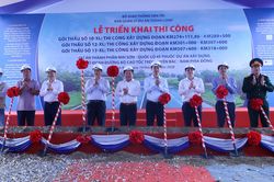 Khởi công thêm 3 gói thầu cao tốc Bắc-Nam đoạn Mai Sơn-QL45