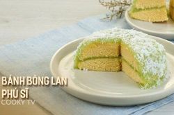 Cách làm bánh bông lan Phú Sĩ siêu đơn giản, cả nhà ai cũng thích mê