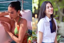 Tiểu Vy diện đồng phục xinh lung linh, Hoàng Thùy đăng clip khoe số đo 'bốc lửa'