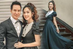 10 năm ngày cưới: mẹ 4 con Minh Hà diện váy bồng bềnh bên Lý Hải