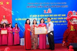 Trường Mẫu giáo Hoàng Oanh TP. Long Xuyên được công nhận trường đạt chuẩn quốc gia mức độ 2